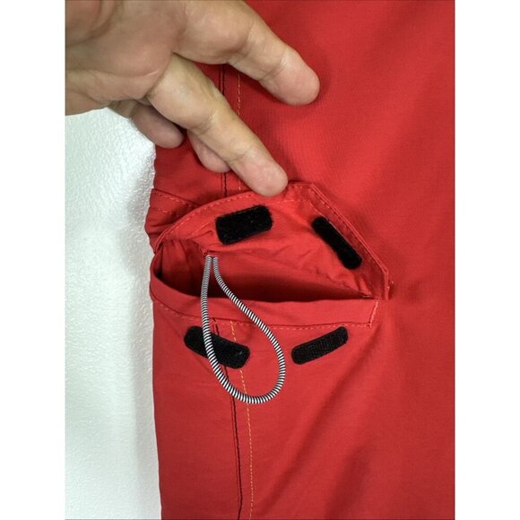 Volcom Men's 40 Mod-Tech Hawaii Hybrid Cargo Shorts Red FLAW Inseam 9.75" - Picture 5 of 11